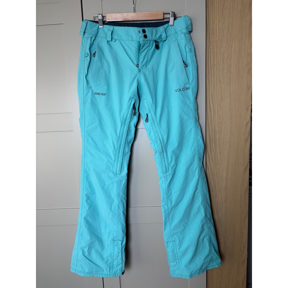 Volcom Knox Gore-Tex Insulated Snow Pants Womens Medium Turquoise Blue H1251600